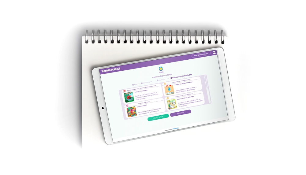 Uso de Kokoro Schools si no trabajo en un colegio 1 notebook tablet2